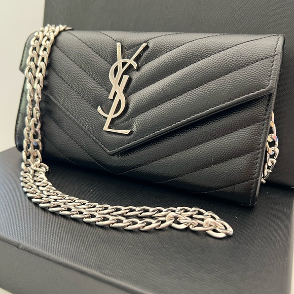 YSL Black Leather Chain Bag - Picture 10 of 13